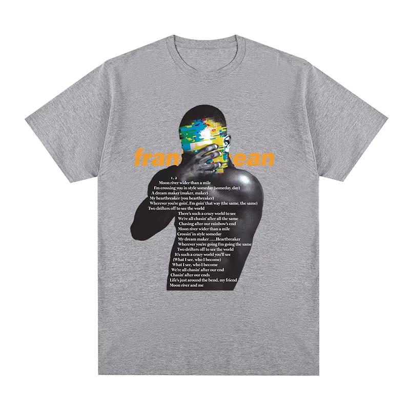 Nouveau T-shirt en Coton Hommes & Femmes avec Frank Ocean Blonde Fun Harajuku Hip-Hop Rapper Musique Impression Graphique T-shirt Femmes Et Hommes