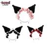 Kuromi Plush Headband Lolita Lace Hair Accessory Adorned Girl Headdress