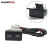 For Toyota Camry Avalon Highlander Levin RAV4 Car Charger Dustproof Socket Dual Type-C Charging Outlet Power Adapter