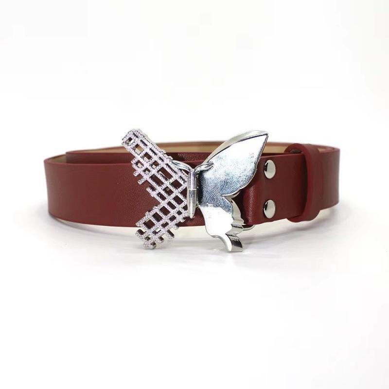 

Metal Versatile Butterfly Clip Womens Belt Fashion Staple For Every Season Wardrobe And Dark Camel