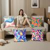 Home Decor Colorful Abstract Pattern Digital Print Pillows Pattern Cushion Cover Suitable for Sofa Bedroom Car Pillow Cover