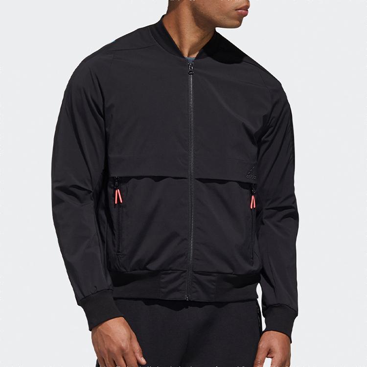 Adidas Jackets Men's Black Stand Collar Moderate GF4030