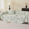 Chenille Reversible Couch Cover Floral Blankets Covers Multifunctional Sofa Towel Blanket Chair Slipcover Fit for All-seasons