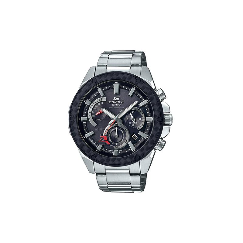 

Casio CASIOEDIFICE series classic three-pin chain quartz movement stainless steel strap Japanese and Korean watch men s watch black dial EQS-910D-1A чёрный
