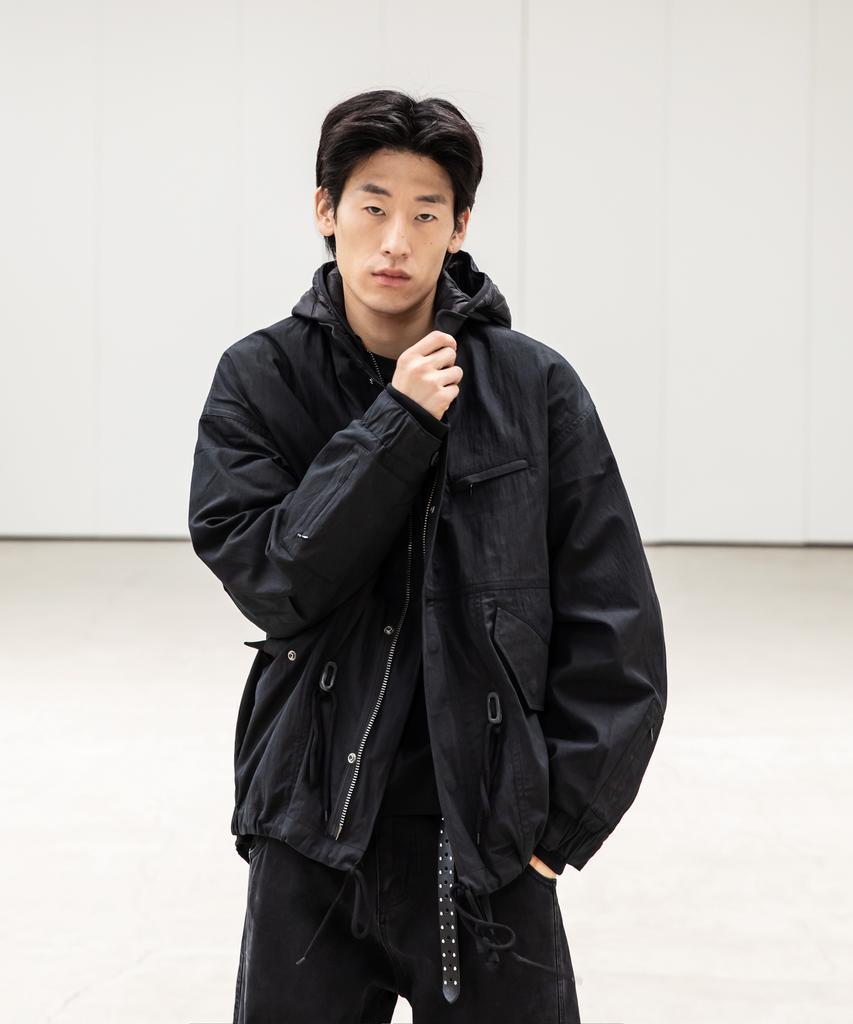 Begin202 Vintage Layered Mod Parka [Black]