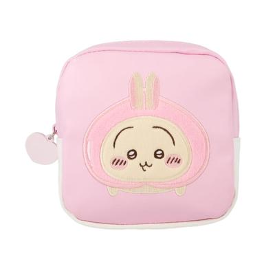 Chiikawa Square Pouch "Usagi" Original Design Peach Series by Nagano