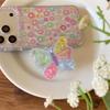 Colorful Rhinestone Butterfly Stand Phone Case for iPhone 17, 16 Pro Max, 15, 14
