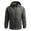 Windbreaker Men's Tactical Jacket Waterproof Outdoor Hooded Coat Sports European Outdoor Mountaineering Thin Coat