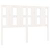 VidaXL Headboard White 125.5x4x100 Cm Solid Pine Wood 817981