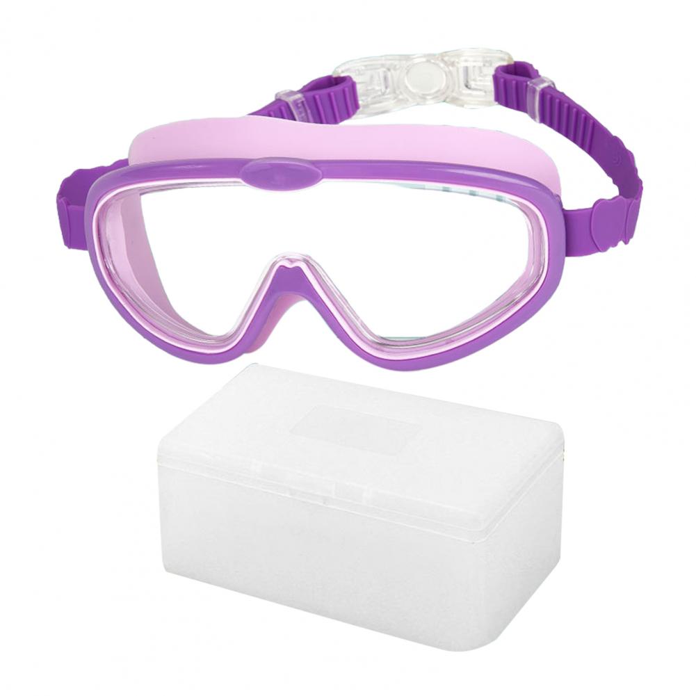 Kids' Swimming Goggles Silicone Seal Swim Goggles Kids' Anti-fog Swimming Goggles with Clear View Waterproof Pool for Children