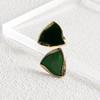 Stylish Geometric Alloy Earrings Modern Versatile Triangular Studs For Women