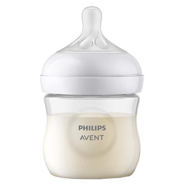 Biberon Avent Natural Response 3.0 125ml - Blanc - Mixte - Naissance - Tétine imitant la forme du sein