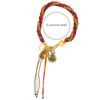 Unique and Stylish Knitting Hand String Lightweight Wristband Colorful Knitting Bracelet with Delicate Pendant for Women