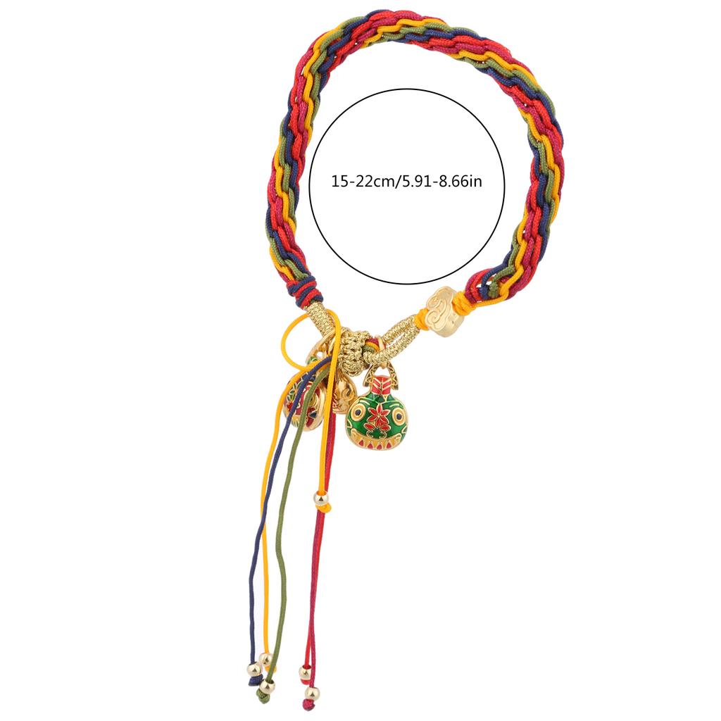 Unique and Stylish Knitting Hand String Lightweight Wristband Colorful Knitting Bracelet with Delicate Pendant for Women