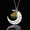Rose  Heart & ( Mom Dad Brother Son Aunt Uncle Sister Daughter Grandma Grandpa)Necklace LS