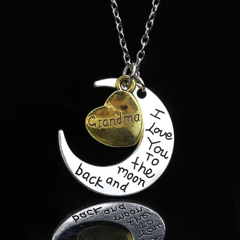 Rose Heart & ( Mom Dad Brother Son Aunt Uncle Sister Daughter Grandma Grandpa)Necklace LS