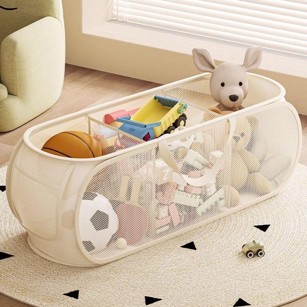 Cutie de Depozitare Jucării pentru Copii de Capacitate Mare Portabilă Organizator Jucării de Pluș Sac de Depozitare pentru Uz Casnic Dormitor