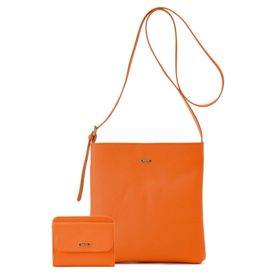 

Barcos Lunia Shrink Leather Folding Wallet Pouch with Coin Purse and Card Orange Women s & Box-Shaped Case, помаранчевий