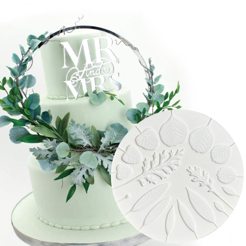 Leaf Silicone Cake Baking Mold Sugarcraft Chocolate Cupcake Baking Mould Resin Tools Fondant Cake Decorating Tools