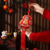 Embroidery Chinese New Year Pendants Traditional New Year Hanging Pendant  Party Decoration