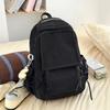 Schoolbag Large Capacity Backpack Women's Simple Versatile Junior High School High School Student School Bag Women's Korean Travel Backpack