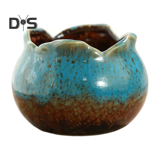 Eco Friendly Flower Pot Smooth Edge Practical Outdoor Plant Ceramic Flower Pot Container