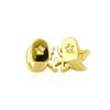 Glossy Finish Double Hollow Flower Grillz Silver Irregular Shape Tooth Grills Teeth Grillz  Party