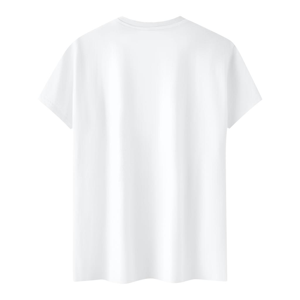 Kortermet topp for kvinner, avslappet, med trykk, rund hals, pullover