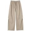 Women's Khaki High-Waist Wide Leg Work Pants - Autumn 2025 Collection