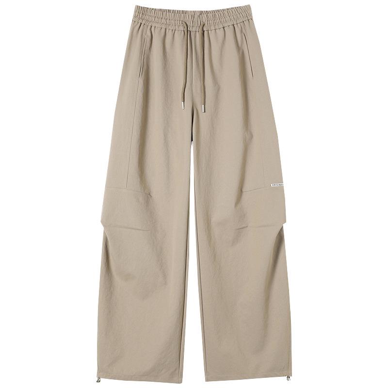 Women's Khaki High-Waist Wide Leg Work Pants - Autumn 2025 Collection