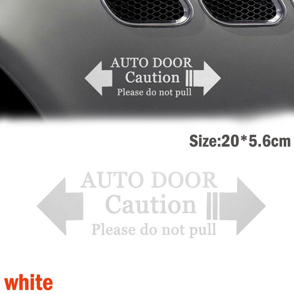 Premium Auto Door Caution Sticker Safety Convenient Application Process