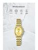 La Baoli Women's Exquisite Oval Dial Gold Steel Band Watch - Internet Celebrity Style