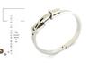 Korean-Style Titanium Steel Buckle Bracelet with Rose Gold Geometric Elements & Multi-color Options