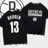 Nets Harden No. 13 Short-sleeved T-shirt Men's and Women's Trendy Youth Basketball Training Clothes Pure Cotton Casual Half-sleeved Clothes