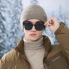Thickened and Warm In Autumn and Winter Knitted Head Hat Casual Big Head Circumference Pile Hat Outdoor Cold Protection Versatile Cold Hat Trend