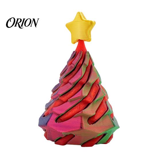 Christmas Tree Fidget Toy Spiral Toy, 3D Printed Mini Xmas Decor Ornament, Stress Relief Cone for Desk Decoration Party Favor