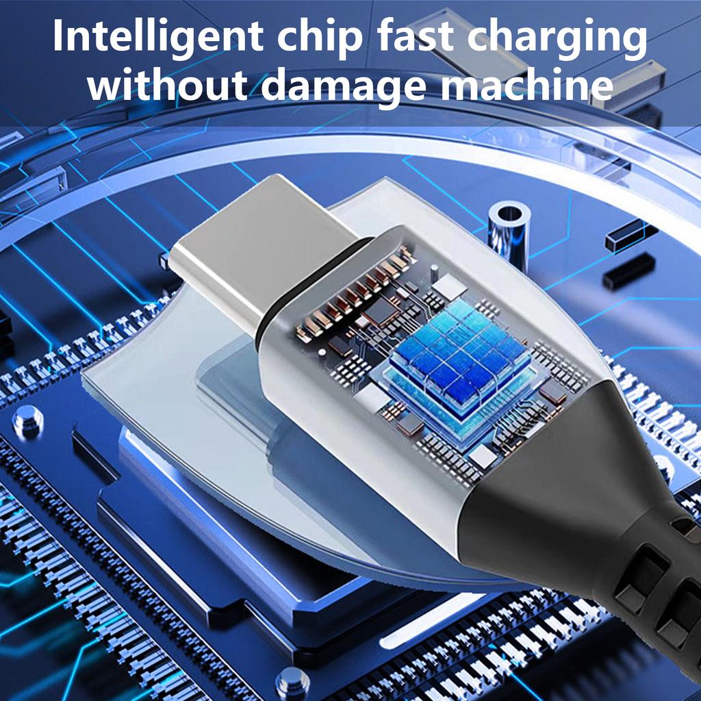 100/240W USB C Cable Nylon Braided Fast Charging Cord USB C To USB C Cable Charging Cord Support Charging Sync 480mbps