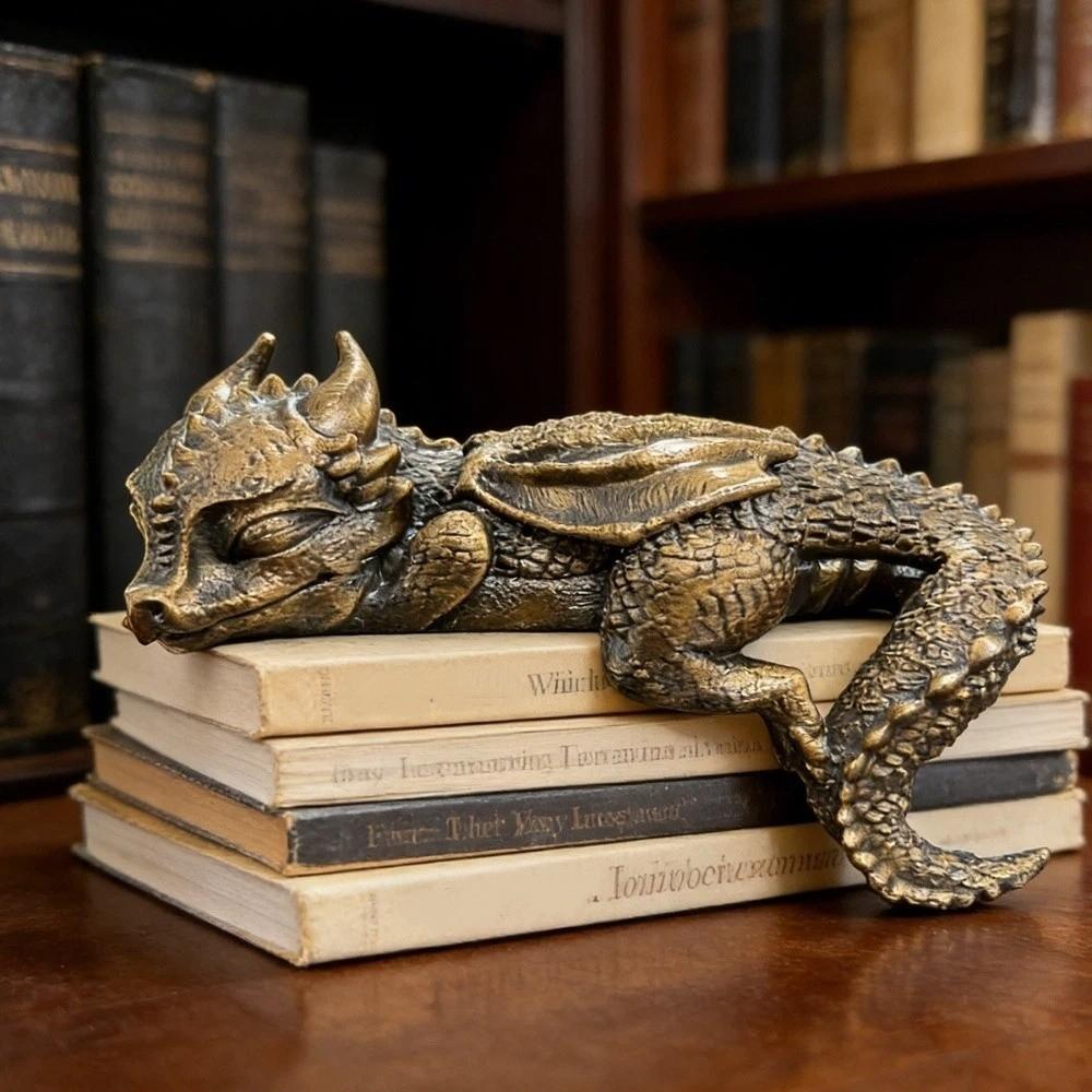 Decoration Dragon Statue Western Fantasy Bookshelf Ornaments Desktop Ornament  Desk Decoration