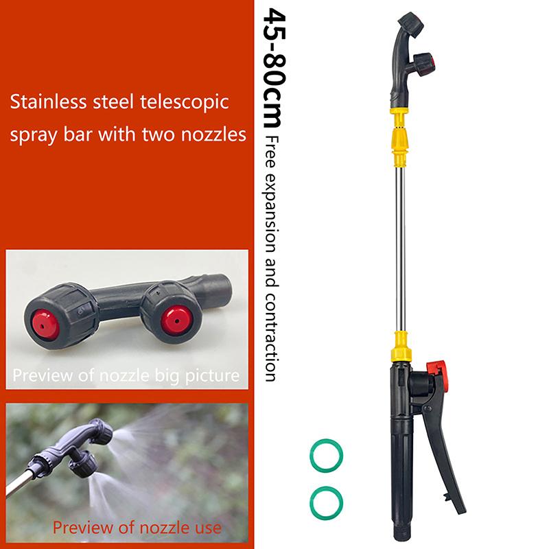 Retractable Stainless Steel Watering Wand Sprayer Extension Rod Outdoor Garden Spraying For Electric Hand Sprayer Accessories