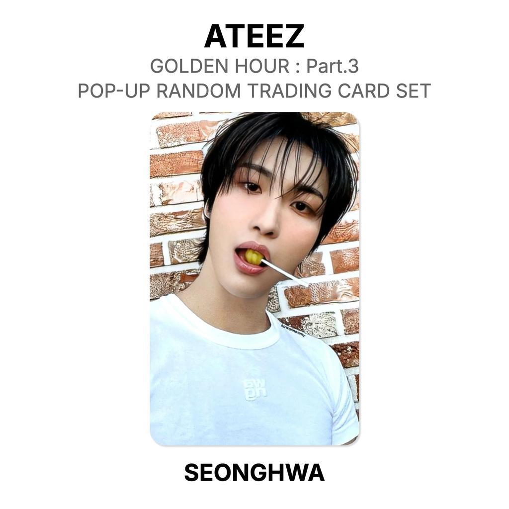 ATEEZ GOLDEN HOUR : Part.3 POP-UP RANDOM TRADING CARD SET Official Photocard