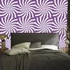Hippie background wallpaper purple, white and light gray 50x1000