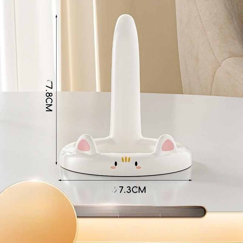 

Cartoon Cat Mobile Phone Holder, Adjustable Angle Mobile Phone Holder, Portable, Universal for Lazy People Chasing Dramas белый