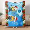 1Pc Christmas Minion Celebration Blanket Soft Throw Blanket For Home Bedroom Bed Sofa Travel Office Solid Christmas Blanket