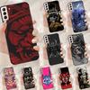 Samurai Mask Warrior Helmet Funda Case For Samsung Galaxy S25 Ultra S9 S10 S20 S21 S22 Plus S23 Ultra S24 FE Phone Cover