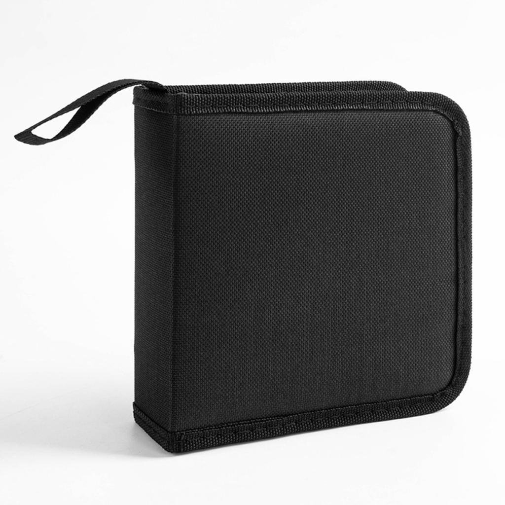 Oxford Cloth 40-tablet CDs Capacity Auto Disc Holder Water Resistant and Wear Resistant for Quickly Access During Drive