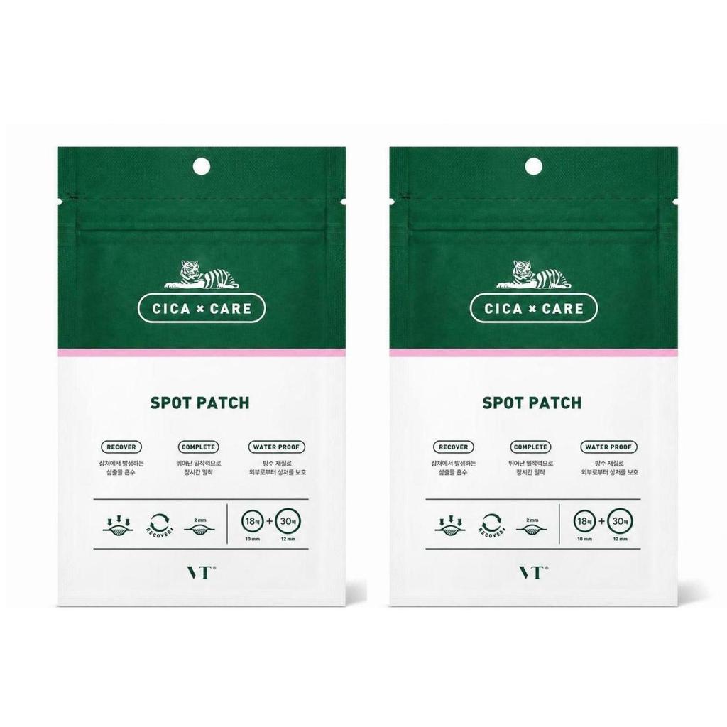 VT COSMETICS Cica Spot Patch 48 Patches (3 Sheets) Korean Hydrocolloid Spot Patch