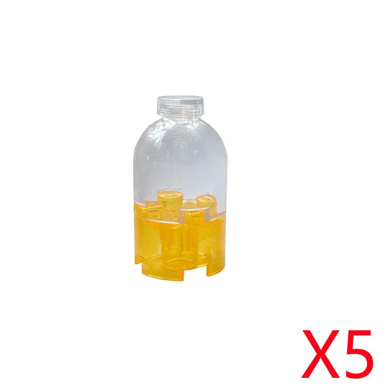 MOC City Scene Building Blocks Food Accessories Vegetable Fruit Shopping Cart Wine Bottle Toy