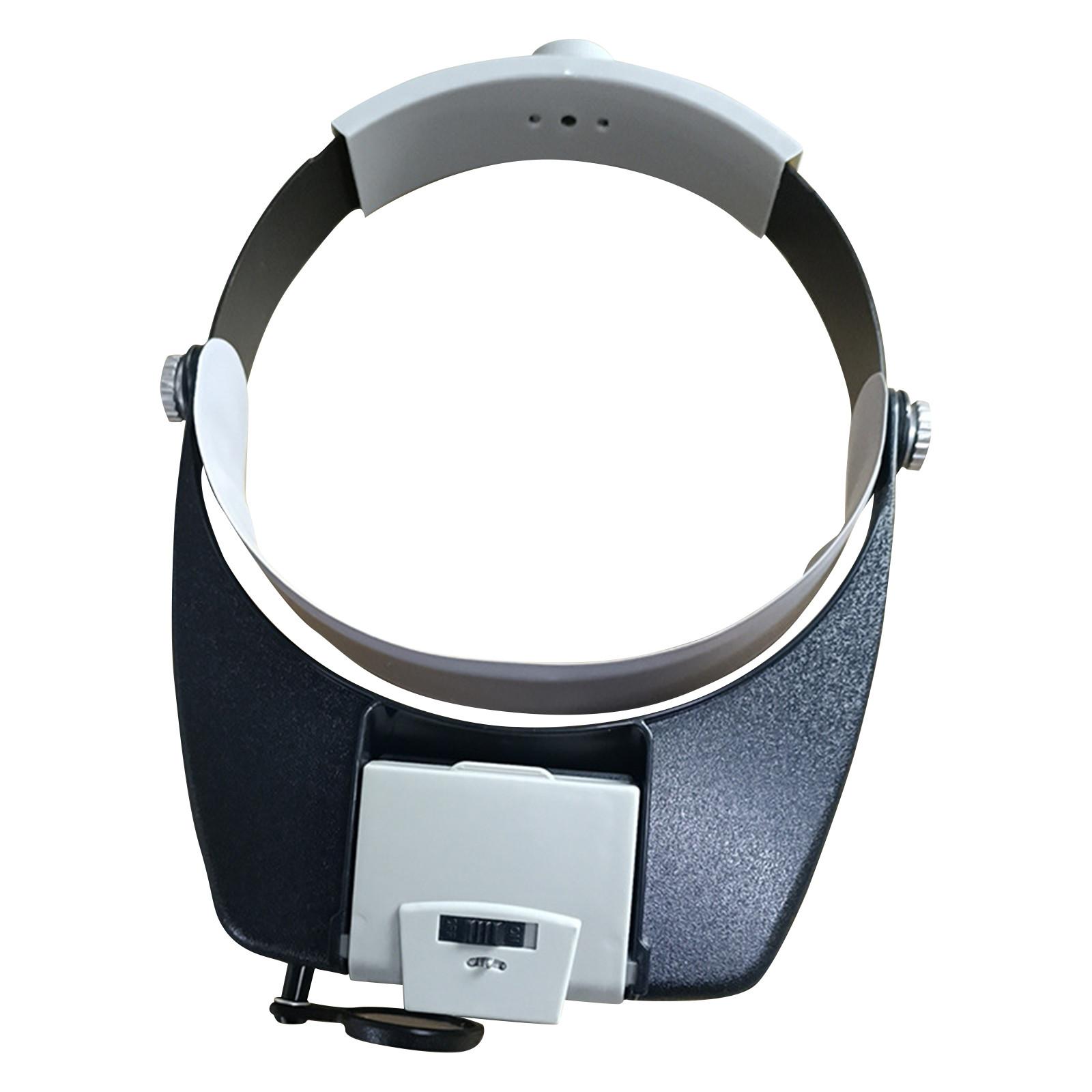 

Head Mounted Magnifier LED Illuminated Visor Magnifier One Size
