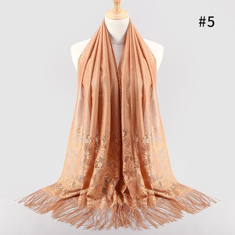 Women’s Fashion Fringed Printed Cotton   Shawl Soft Beach Towel  Scarf
