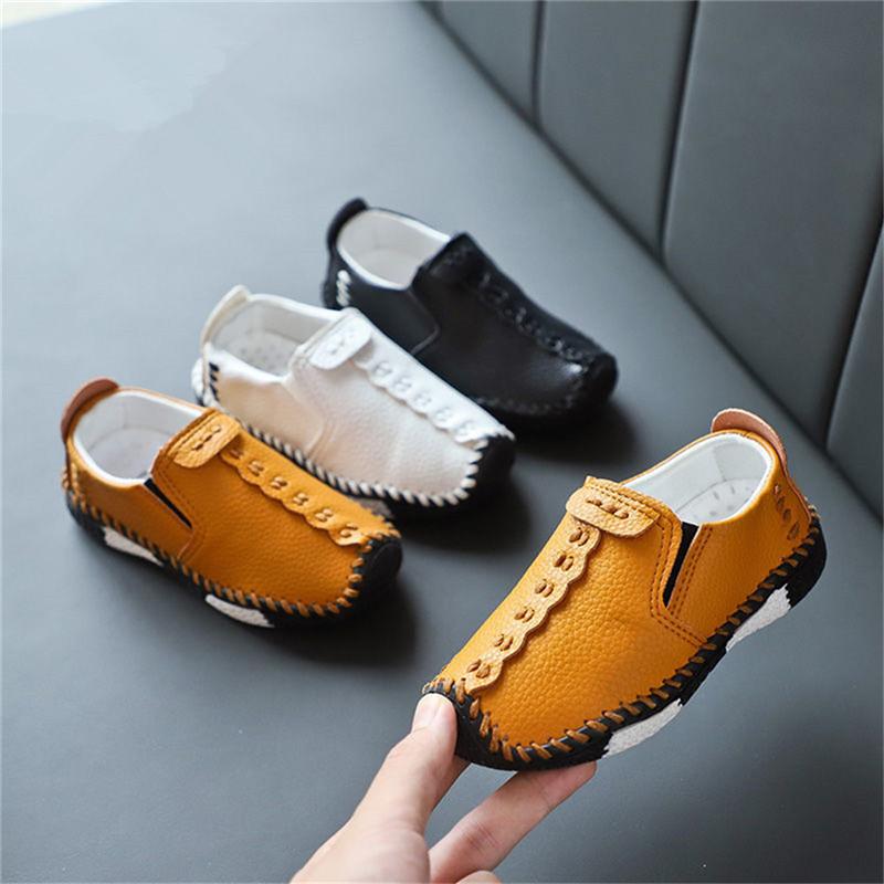Scarpe in pelle per ragazzo sandali bambini ballerine scarpe Oxford per bambini scarpe eleganti per ragazzi scarpe da scuola nere